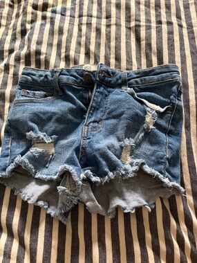 Denim Women’s Shorts — Blue